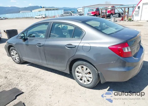 2012 Honda Civic Lx z USA, uszkodzony, nr VIN 2HGFB2F53CH581661